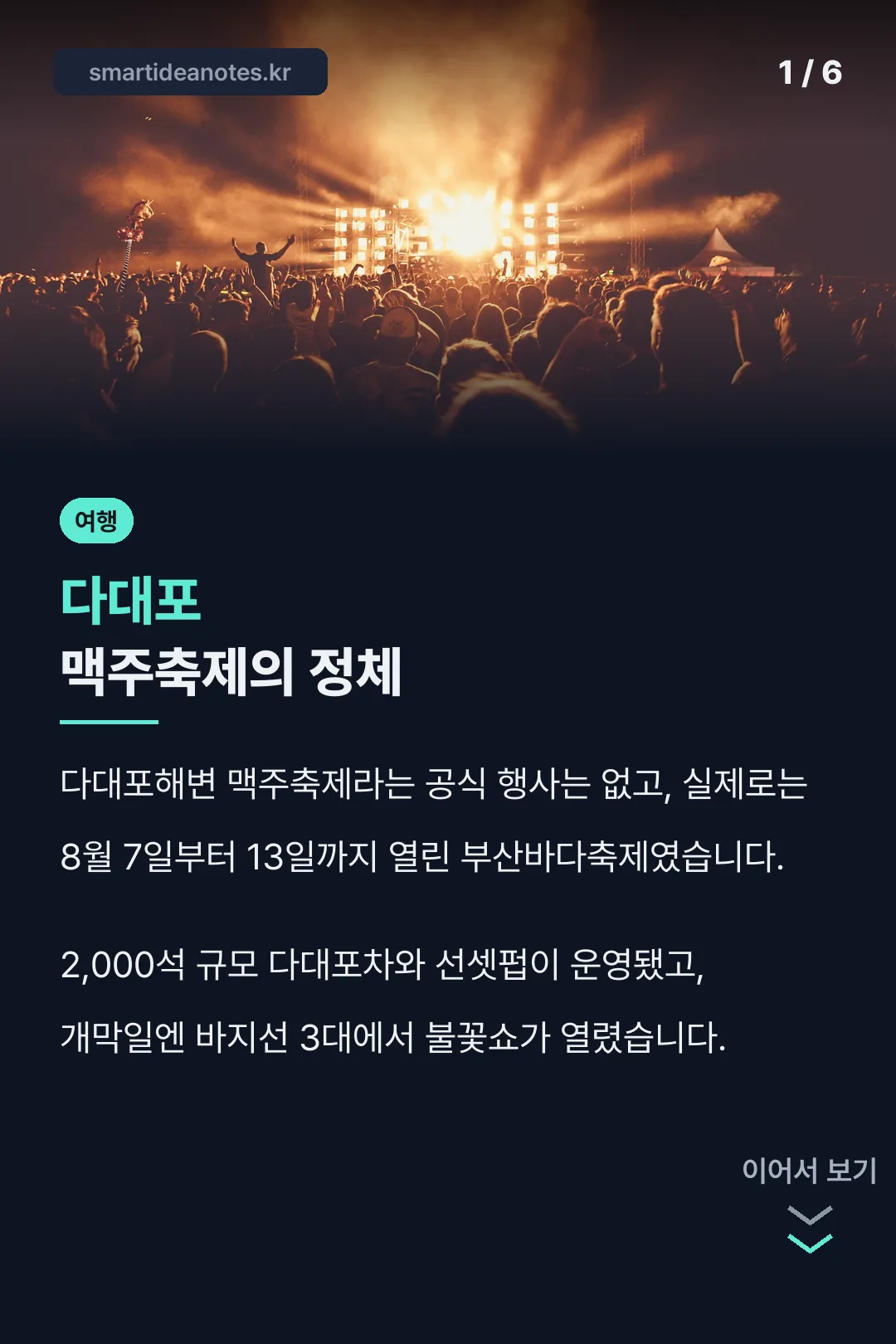 다대포 맥주축제의 정체