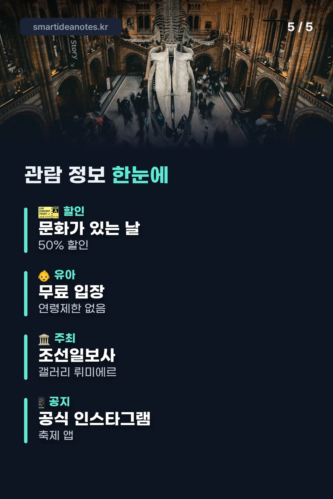 관람 정보 한눈에