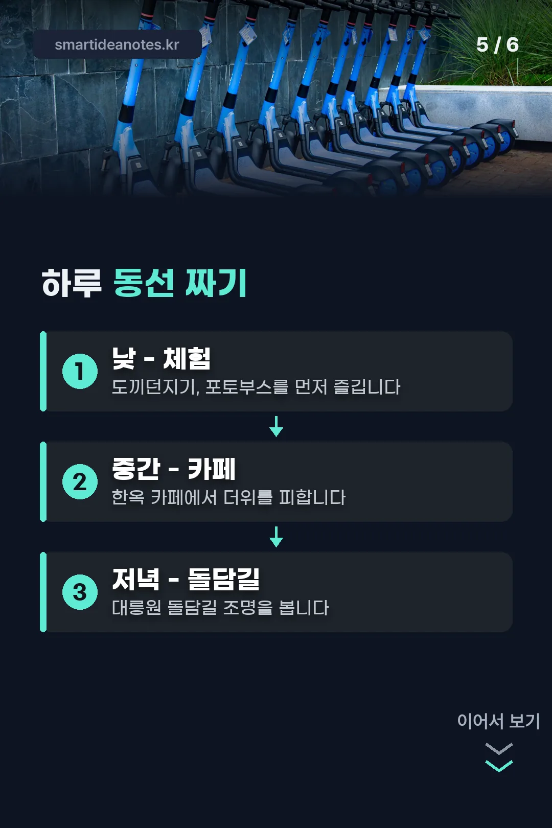 하루 동선 짜기