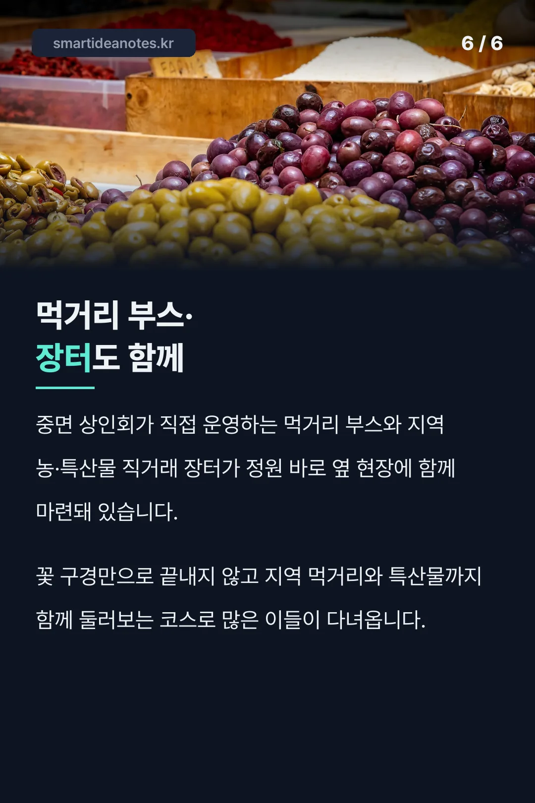 먹거리·장터 현장